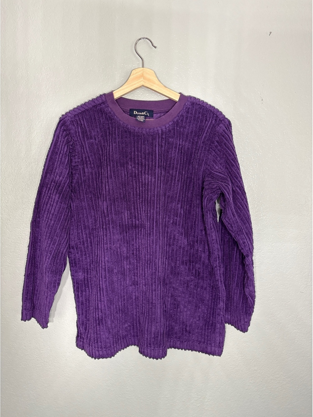 Oversized purple corduroy sweater grunge punk